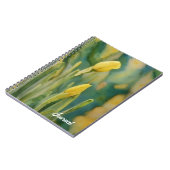 Yellow Flower Art Daffodil Buds Persoonlijk Dagboe Notitieboek (Linkerzijde)