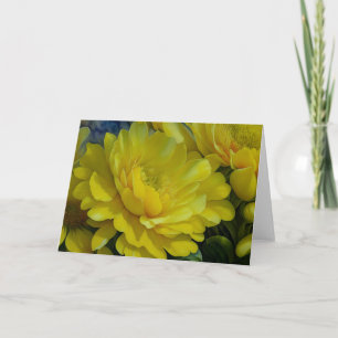  Yellow Flower Art Garden Note Kaart