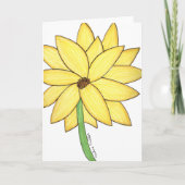 Yellow Flower Blank Kaart (Voorkant)