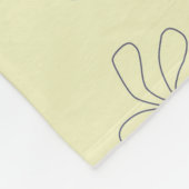 yellow flower blanket fleece deken (Hoek)