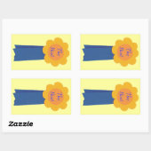 Yellow Flower Blue Ribbon De beste Stickers (Vel)