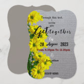 Yellow Flower bos Kaart (Voorkant / Achterkant)