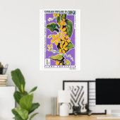 Yellow Flower Bunch - Vintage Congo Art - Postage Poster (Thuiskantoor)