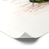 Yellow Flower Cactus Sketch Art Poster (Hoek)