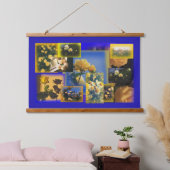  Yellow Flower Collage Hangend Wandkleed (Slaapkamer)