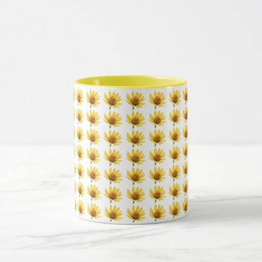 Yellow Flower Foto Mok (Midden)