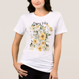 Yellow Flower Garden botanische liefhebber Tri-Blend Shirt