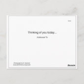 Yellow Flower Get Well Briefkaart (Achterkant)