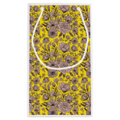 Yellow Flower Gift Bag Klein Cadeauzakje (Achterkant)