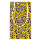 Yellow Flower Gift Bag Klein Cadeauzakje (Voorkant)