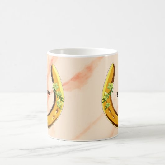 Yellow Flower Hoefijzer mok (Center)