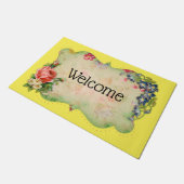  Yellow Flower Lijst Welkomstmat Deurmat (Schuin)