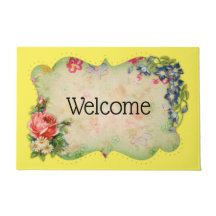  Yellow Flower Lijst Welkomstmat