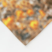 Yellow Flower Lined Road Fleece Deken (Hoek)