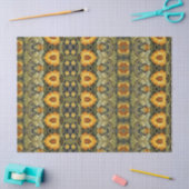 Yellow Flower mix patroon Tissuepapier (Craft)