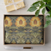 Yellow Flower mix patroon Tissuepapier (Geschenk)