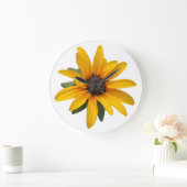 Yellow Flower Modern Simple Black Eyed Susan Grote Klok (Huis)