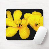 Yellow Flower Mousepad Muismat (Met muis)