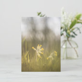 Yellow Flower Natuur fotokaart (Staand voorkant)