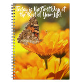 Yellow Flower Notitieboek Nieuw Begin (Voorkant)