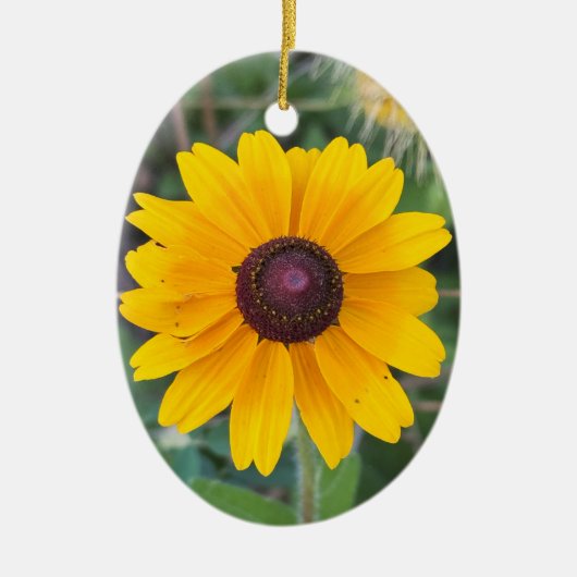 Yellow Flower Photo Ornament (Voorkant)