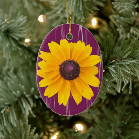 Yellow Flower Photo Ornament (Boom)