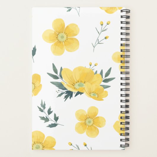 Yellow Flower Planner (Achterkant)