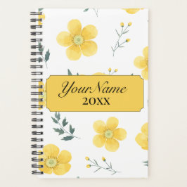Yellow Flower Planner