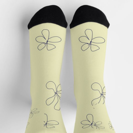 yellow flower socks sokken (Top)