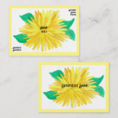 Yellow Flower Visitekaartjes (Voorkant / Achterkant)