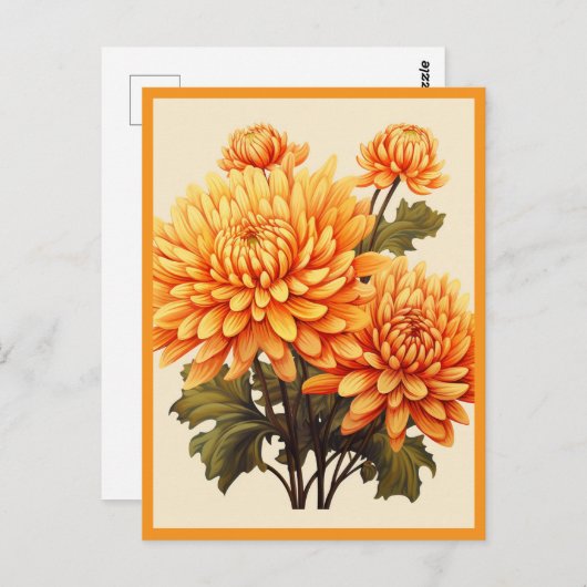 YELLOW FLOWERS #1 BRIEFKAART (Voorkant / Achterkant)