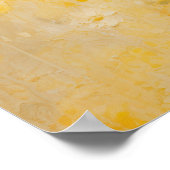 Yellow Flowers Abstracte kunst Poster (Hoek)