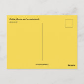 Yellow Flowers and Mountainside Armenia Briefkaart (Achterkant)