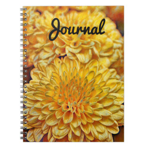 Yellow Flowers Art Journal-Notitieboek Notitieboek