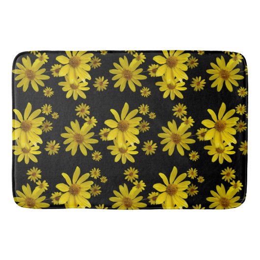 Yellow Flowers Badmat (Voorkant)