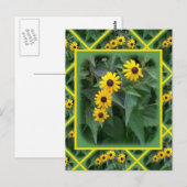 Yellow Flowers Briefkaart (Voorkant / Achterkant)