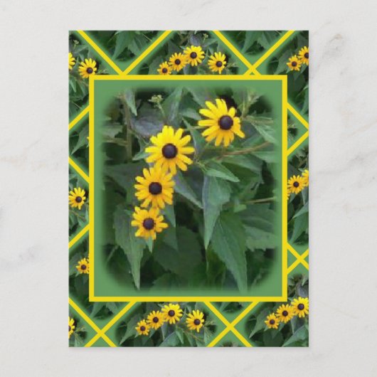 Yellow Flowers Briefkaart (Voorkant)