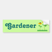 Yellow Flowers Bumpersticker (Voorkant)