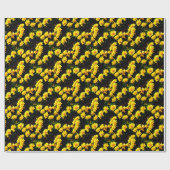 Yellow Flowers Cadeaupapier (Vlak)
