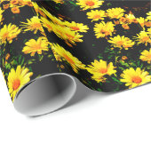 Yellow Flowers Cadeaupapier (Rol Hoek)