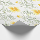 Yellow Flowers Cadeaupapier (Hoek)
