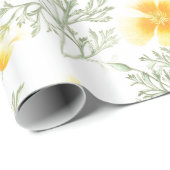 Yellow Flowers Cadeaupapier (Rol Hoek)