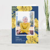 Yellow Flowers Celebration of Life Programme Programma (Voorkant)