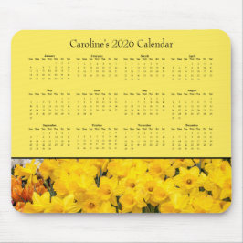 Yellow Flowers - Customizable 2026 calendar Muismat