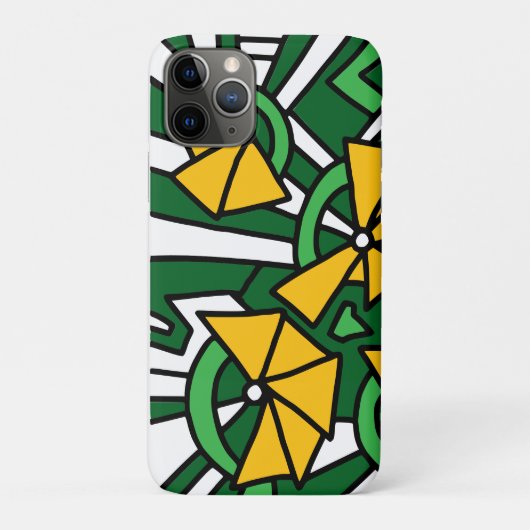 Yellow Flowers Doodle Art Case-Mate iPhone Case (Achterkant)