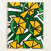 Yellow Flowers Doodle Art Planner (Voorkant)