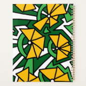 Yellow Flowers Doodle Art Planner (Achterkant)