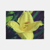 Yellow Flowers Fleece Deken (Voorkant (Horizontaal))