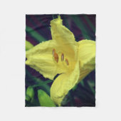 Yellow Flowers Fleece Deken (Voorkant)