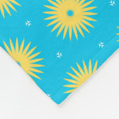 Yellow Flowers Fleece Deken (Hoek)